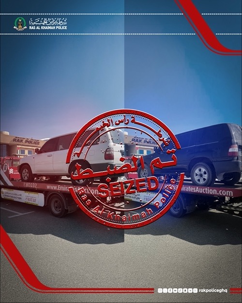 شرطة رأس الخيمة تضبط شابين قاما بحركات استعراضية خطرة في إحدى مناطق الإمارة 